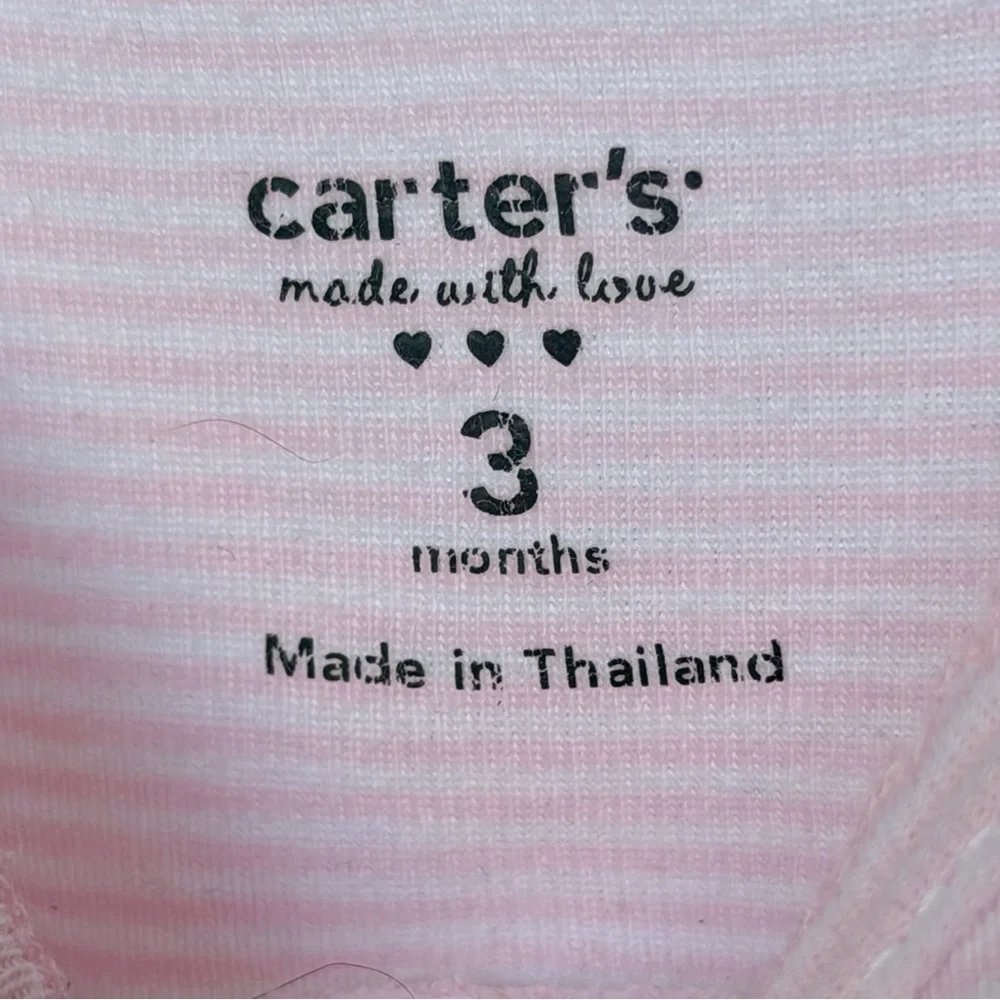 Carter's Pink and White Striped Baby dress